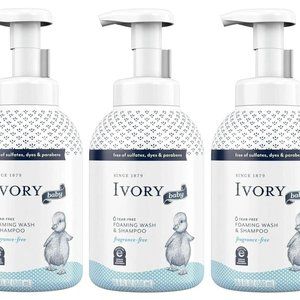 NEW LOT 3 Ivory Baby Body Wash Fragrance Free 16.9oz for Eczema Sensitive Skin